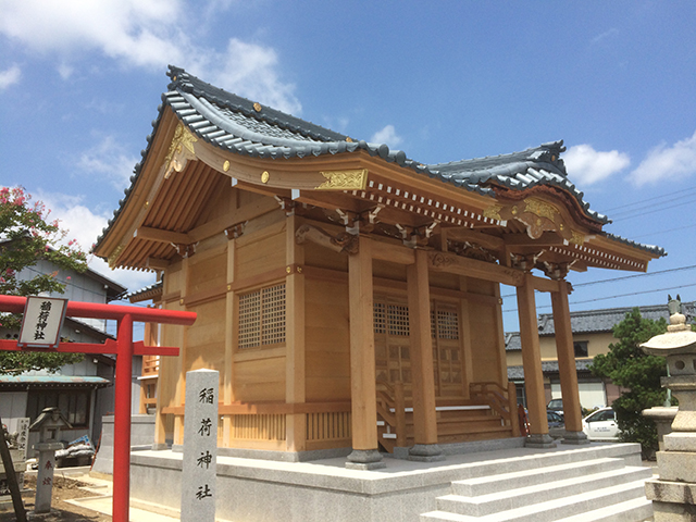 H26 春江町江留下 八幡神社  社殿造営